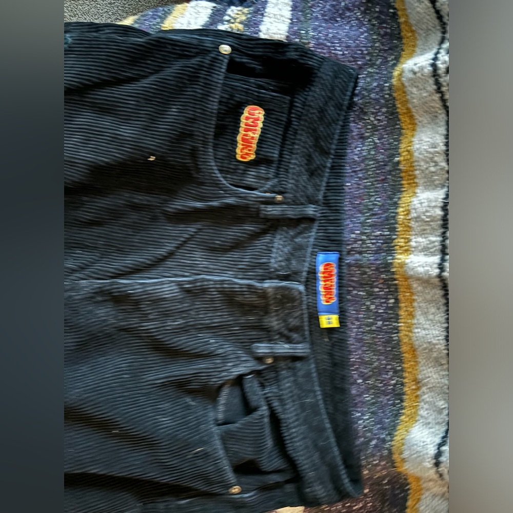 Black corduroy pants